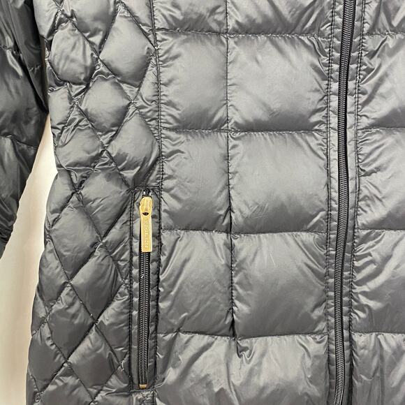 Michael Kors Down Packable Jacket Quilted Small Women's Hooded Black - Picture 2 of 10
